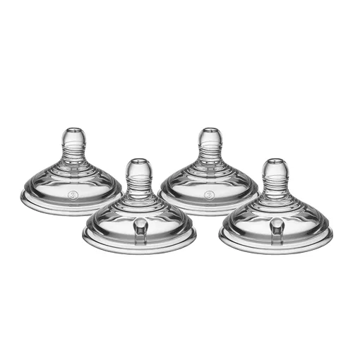 Vista 12 de Tommee Tippee Pezones triangulares de cierre profundo de inicio natural, rápido, 19.7 ft+