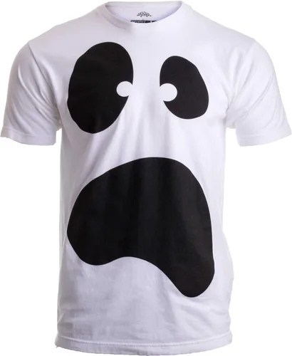 Vista 2 de Cara de fantasma tonta Camiseta unisex espeluznante de Halloween con cara de ghoul