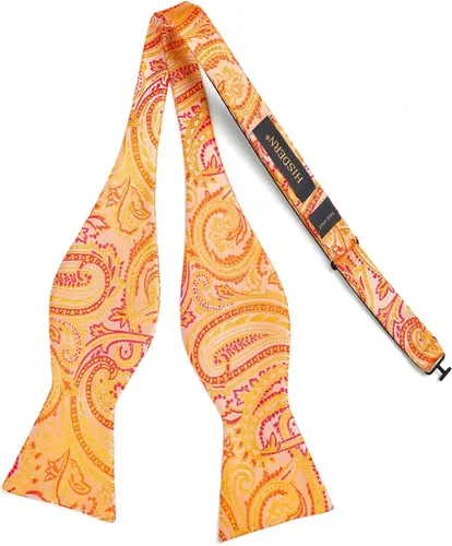 Vista 11 de HISDERN Pajaritas para hombre, corbatín de cachemira para hombre, corbata de lazo y bolsillo cuadrado, juego formal de esmoquin para boda