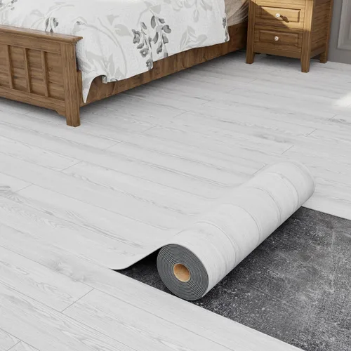 Vista 15 de Oxdigi Rollo de Suelo de Vinilo Despegar y Pegar 23"x 118"/19 Pies Cuadrados, Baldosas de Suelo de Vinilo Autoadhesivo Engrosado Estilo Tablones