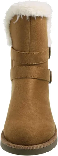 Vista 4 de Airwalk Botas Nia Cozy 5.5 Regular de ante coñac para mujer, coñac ante
