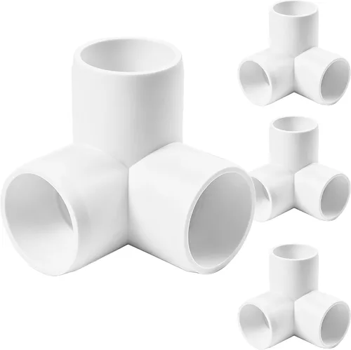 Vista 12 de Paquete de 6 accesorios de PVC de 1-1/2 "Codo de salida lateral de 3 vías 3 vías de tubería de PVC SCH40 grado de salida lateral Tees 90 grados