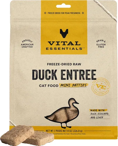 Vista 21 de Vital Essentials Alimento crudo liofilizado para gatos, mini empanadas de conejo, 8 onzas Soft, Complete Meal or Topper, Rehydrate, Made with 99%