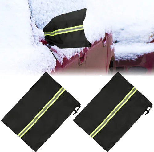 Vista 9 de 2 fundas para espejos laterales con cordones, accesorios para retrovisor