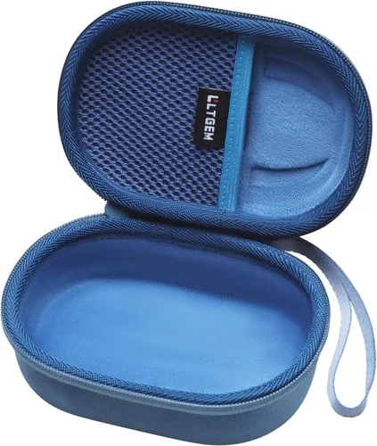 Vista 3 de LTGEM - Funda compatible con altavoz Bluetooth JBL Clip 4/5 Ultra portátil, impermeable, a prueba de polvo, color azul Estuche de viaje duro