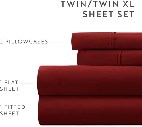 Vista 76 de ienjoy Home Linen Market - Juego de sábanas de 6 piezas, color rubor, tamaño King Blush
