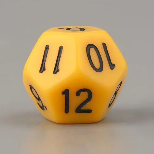 Vista 5 de Juego de 10 dados poliédricos de escultura D12 de acrílico de 12 caras para fiesta de club, familia, juego de mesa