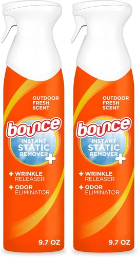 Vista 6 de Bounce - Spray antiestático, 3 en 1: Elimina la estática al instante, reduce arrugas al instante, eliminador de olores y spray refrescante