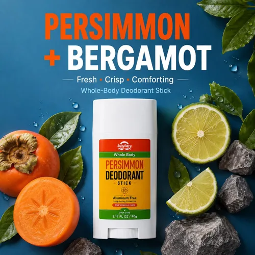 Vista 3 de Persimmon - Desodorante en barra para mujeres y hombres, 3.17 onzas