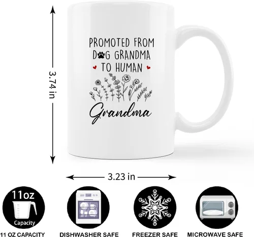 Vista 4 de Anuncio de embarazo para abuela, regalos para la abuela por primera vez, regalos para la nueva abuela, regalos para la abuela, regalo de anuncio