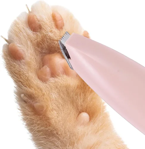 Vista 3 de Dog Paw Trimmer Pink Portable Low Noise for Cats and Dogs, ABS