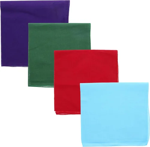 Vista 6 de Bandana de color sólido, juego de 4