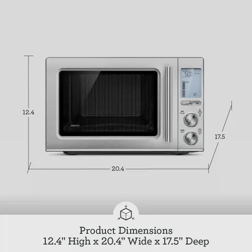 Vista 7 de Breville BMO850BSS Horno de Microondas de Encimera Smooth Wave, Acero Inoxidable Cepillado