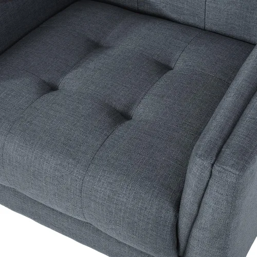 Vista 11 de Christopher Knight Home Evelyn Mid Century - Sillón de tela moderna, color gris oscuro, nogal