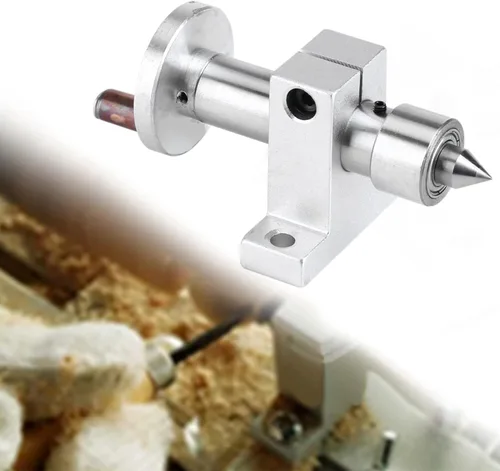Vista 3 de Centro activo de doble rodamiento, centro giratorio ajustable de alta precisión para máquina de torno para carpintería, herramientas de automóvil