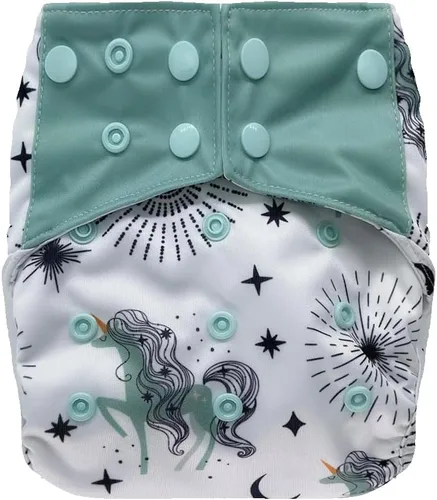 Vista 20 de Cubierta impermeable reutilizable para pañales: para pañales de tela preplegados, planos, ajustados o insertos (átomo)