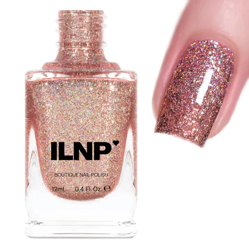 Vista 202 de ILNP 1UP - Esmalte de uñas holográfico, manicura resistente al desprendimiento, laca de uñas de larga duración, acabado suave y brillante,
