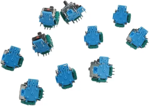 Vista 8 de 10 piezas de repuesto para joystick analógico compatible con PS4 Dualshock 4 Xbox One, azul