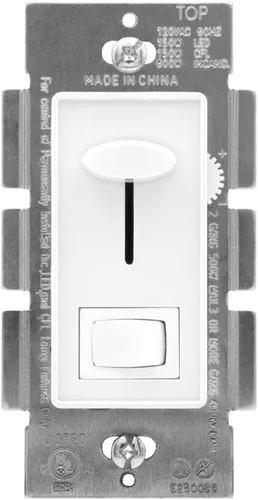 Vista 2 de Maxxima Interruptor de luz eléctrica con atenuador LED, paquete de 2 unidades, 3 vías/un solo polo