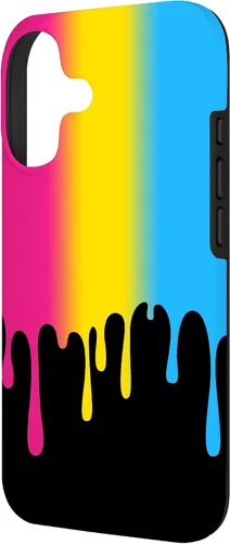 Vista 2 de Pan Pride LGBT+ Colorful Dripping Rainbow Pansexual Case for iPhone 17
