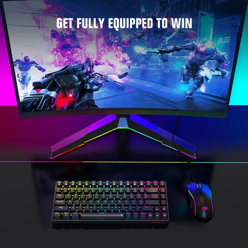 Vista 7 de Redragon Ratón para juegos, mouse para juegos con cable con sensor Opitacl de 16,000 DPI, mouse con botón de fuego, edición macro programable RGB