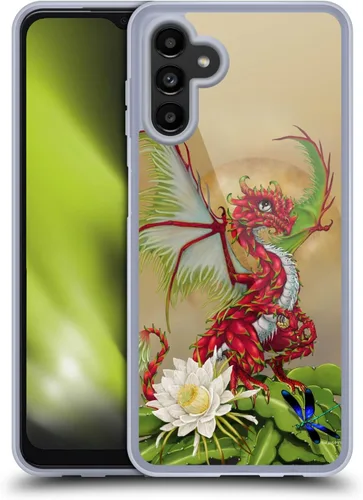 Vista 12 de Head Case Designs Officially Licensed Stanley Morrison Bat Winged Cat Vs Red Dragons 3 Gel Case [Military Grade Protection] Compatible with Samsung