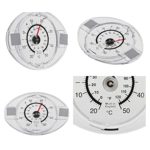 Vista 2 de Termómetro de ventana exterior: lee la temperatura exterior desde interiores con este termómetro de ventana adhesivo