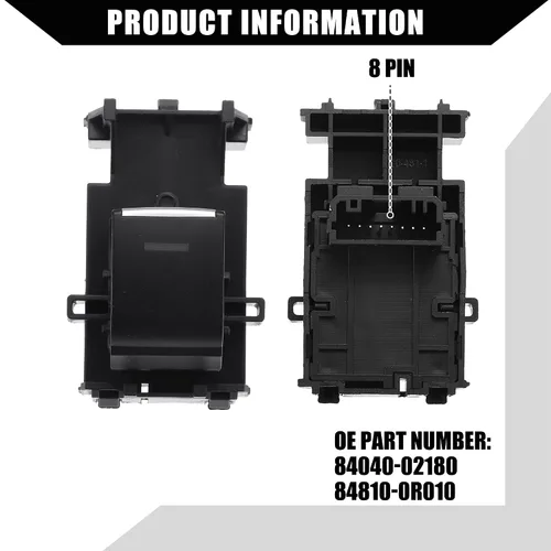 Vista 7 de NO.84040-02180/84040-0R020/84040-F4060 / Interruptor de ventana de coche para Toyota RAV4 XA50 2019-2021 para Toyota C-HR