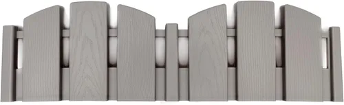 Vista 17 de EasyFlex Borde de Paisaje sin Excavación con Espigas de Anclaje, 11.4 cm de Alto, Valla Decorativa de Aspecto de Madera Adirondack, Kit de 4.57 m