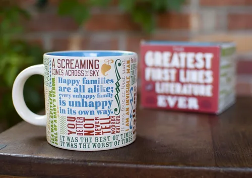 Vista 4 de Tazas literarias del gremio de los filósofos desempleados - viene en una divertida caja de regalo
