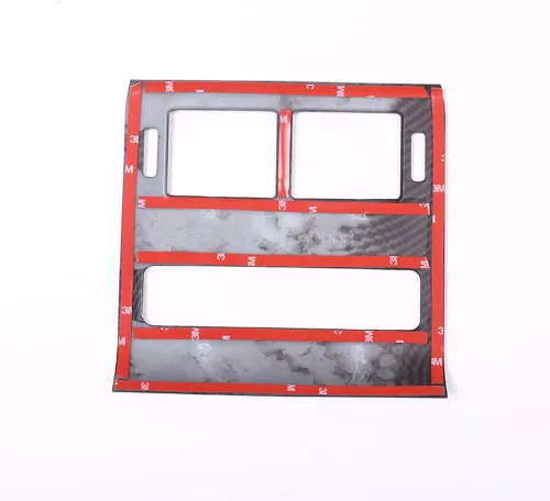 Vista 6 de Para Range Rover Sport 2014-2018, cubierta de ventilación de aire acondicionado de fila trasera de plástico ABS estilo fibra de carbono