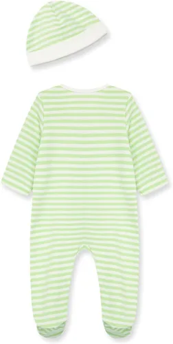 Vista 2 de Little Me Pijamas con Pies de Algodón Ropa de Dormir para Bebés Niños y Niñas Enterizo con Pies Verde