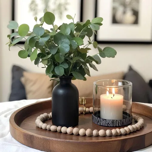 Vista 3 de Black Bud - Juego de 12 jarrones de cerámica negra para flores, pequeño jarrón moderno para decoración de mesa, centro de mesa bohemio