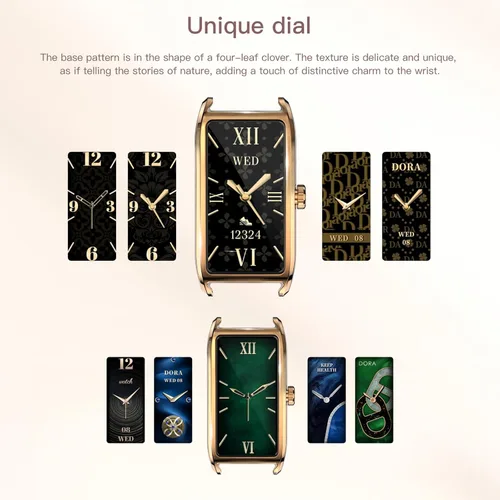 Vista 7 de Amoled Laies - Reloj inteligente para mujer, reloj inteligente con correa de piel, monitor de ritmo cardíaco, estrés, sueño, 12 modos deportivos