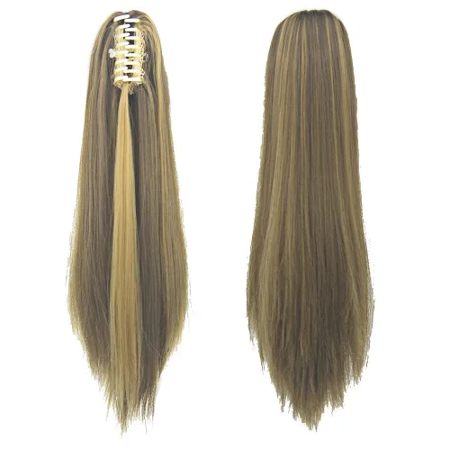 Vista 8 de Extensiones de pelo largo y liso para mujer, fibra natural, 16/613
