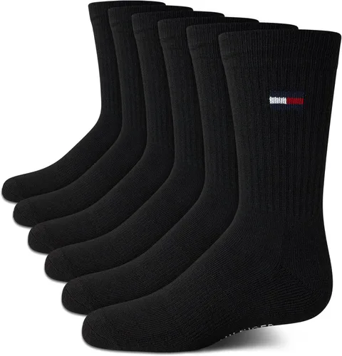 Vista 7 de Tommy Hilfiger Calcetines deportivos unisex para niños, calcetines acolchados (6 unidades)