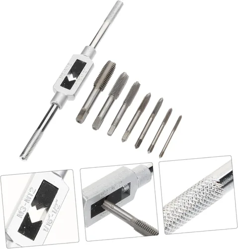 Vista 6 de Uonlytech 1 Unidades de extractor de pernos llave llave de mano juego de herramientas de rosca máquina roscado roscado herramienta de roscado