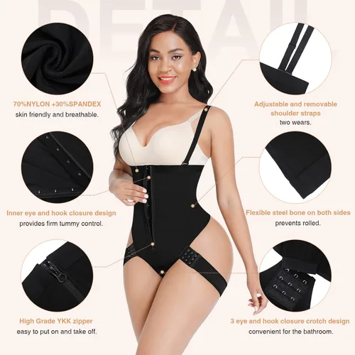 Vista 5 de FeelinGirl Faja moldeadora para mujer, firme, triple control de abdomen, pantalones cortos Faja levanta glúteos, moldeador de cuerpo invisible