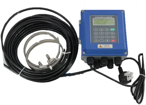 Vista 2 de Medidor de flujo ultrasónico con tubo de tarjeta SD de diámetro DN25mm a DN100mm precisión ±1% interfaz RS485