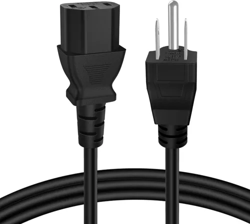 Vista 5 de Cable de alimentación universal TNP - NEMA 5-15P a IEC320C13, cable de alimentación, enchufe conector, negro, CBL_SJT18_3P_C13_3F 18 Awg