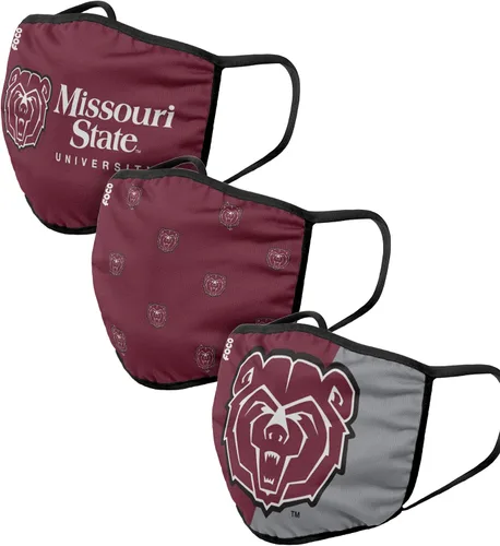 Vista 18 de FOCO - Cubrebocas universitario de la NCAA para adultos (unisex, 3 unidades)