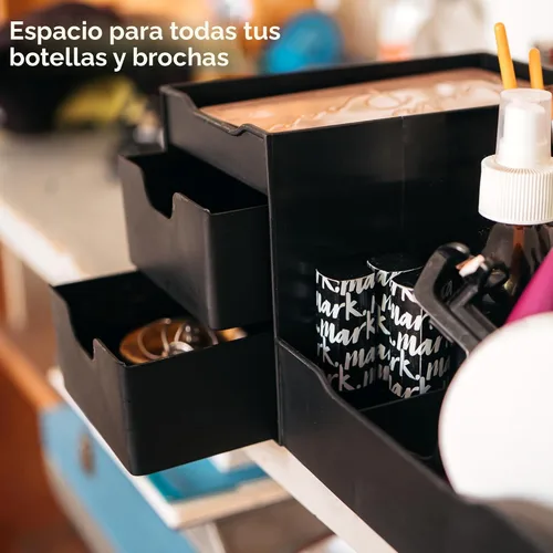 Vista 7 de Despejado diseños Maquillaje Organizador con cajones