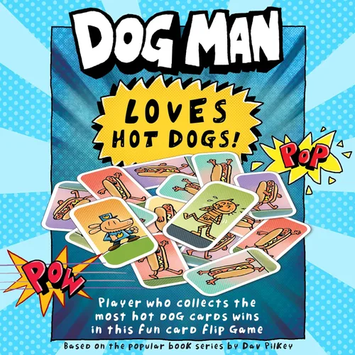 Vista 6 de University Games Dog Man Hot Dog - Juego de Cartas en Lata, El Juego de Colección Rápido y Frenético para Niños con Arte de los Libros de Dog Man