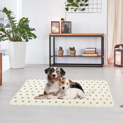 Vista 9 de PUPTECK Almohadillas lavables para orina para perros – Almohadillas impermeables reutilizables de entrenamiento para cachorros – Tapete de parto