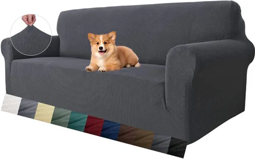 Vista 81 de MAXIJIN Funda elástica para silla con brazos, 1 pieza para sofá o silla de estar, funda antideslizante (31-46 pulgadas), protector de muebles que se