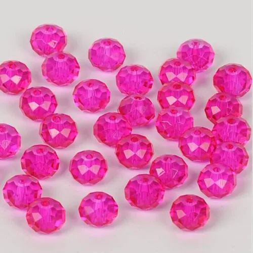 Vista 10 de 620 piezas de cuentas de cristal facetado Briolette, cuentas de rondelle azules facetas de 4 mm, 5 hebras, tamaño de agujero 1 mm, ideal para hacer