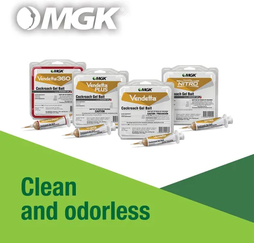 Vista 6 de MGK - 2822 - Vendetta Cebo Gel Cucaracha - Insecticida - 4 x 30G, Blanco
