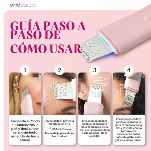 Vista 5 de PMD Wave Pro - Espátula avanzada para la piel de grado profesional - Extracción, infundir y levantar - SonicGlow Vibración y tecnología E-Wave