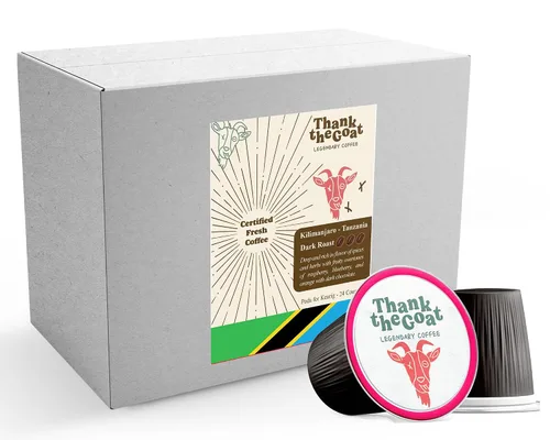 Vista 8 de Thank the Goat Gourmet - Cápsulas de café recién tostadas, tostado medio, compatibles con cafeteras Keurig 2.0 K-Cup, de Huila, Colombia, 24