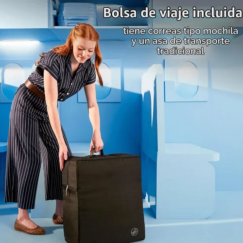 Vista 4 de Maxi-Cosi Oxford Cabin - Cochecito de viaje ligero para vuelos de avión, cochecito portátil para viajes familiares, sombra de mar